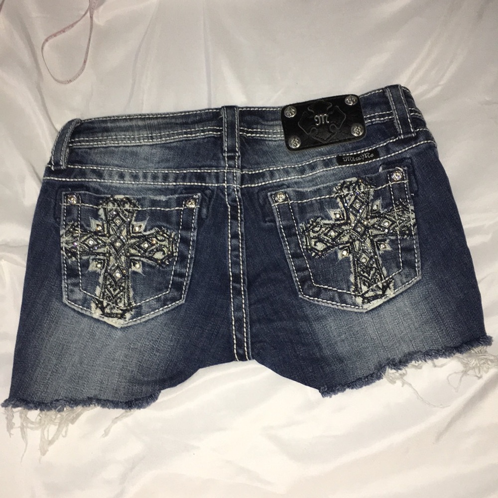 Girls Miss Me Cutoff Shorts